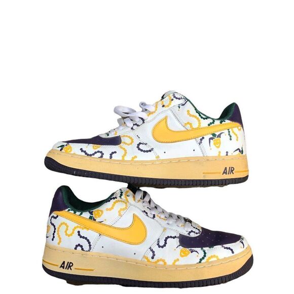Vintage 2004 Nike Air Force 1 Low Mardi Gras Size 8.5 - Picture 11 of 16